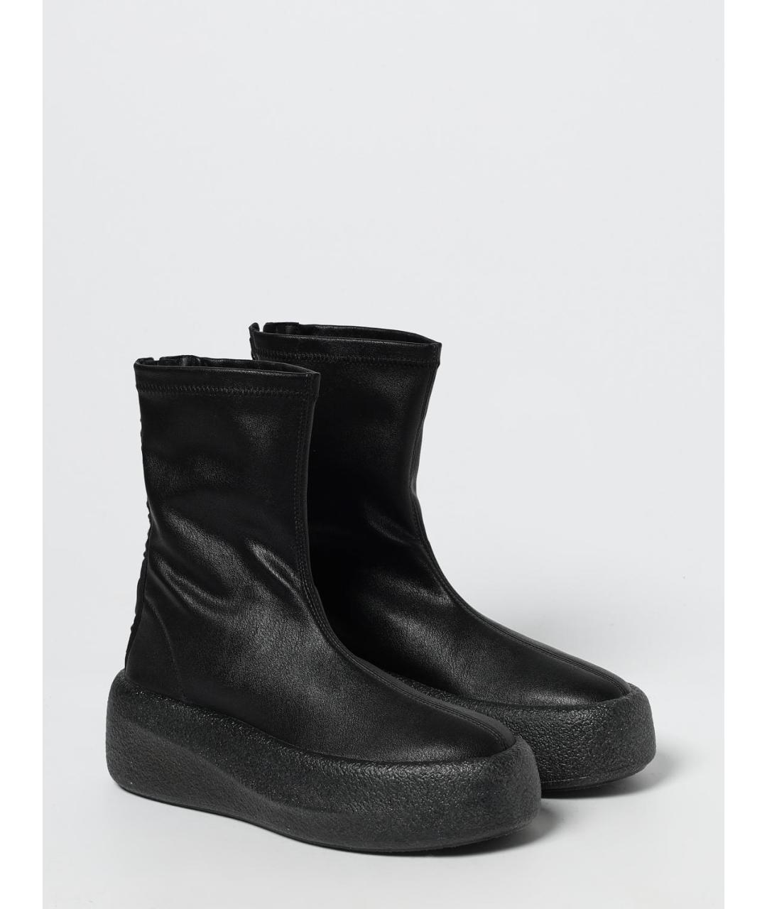 VIC MATIE Черные синтетические полусапоги, фото 2