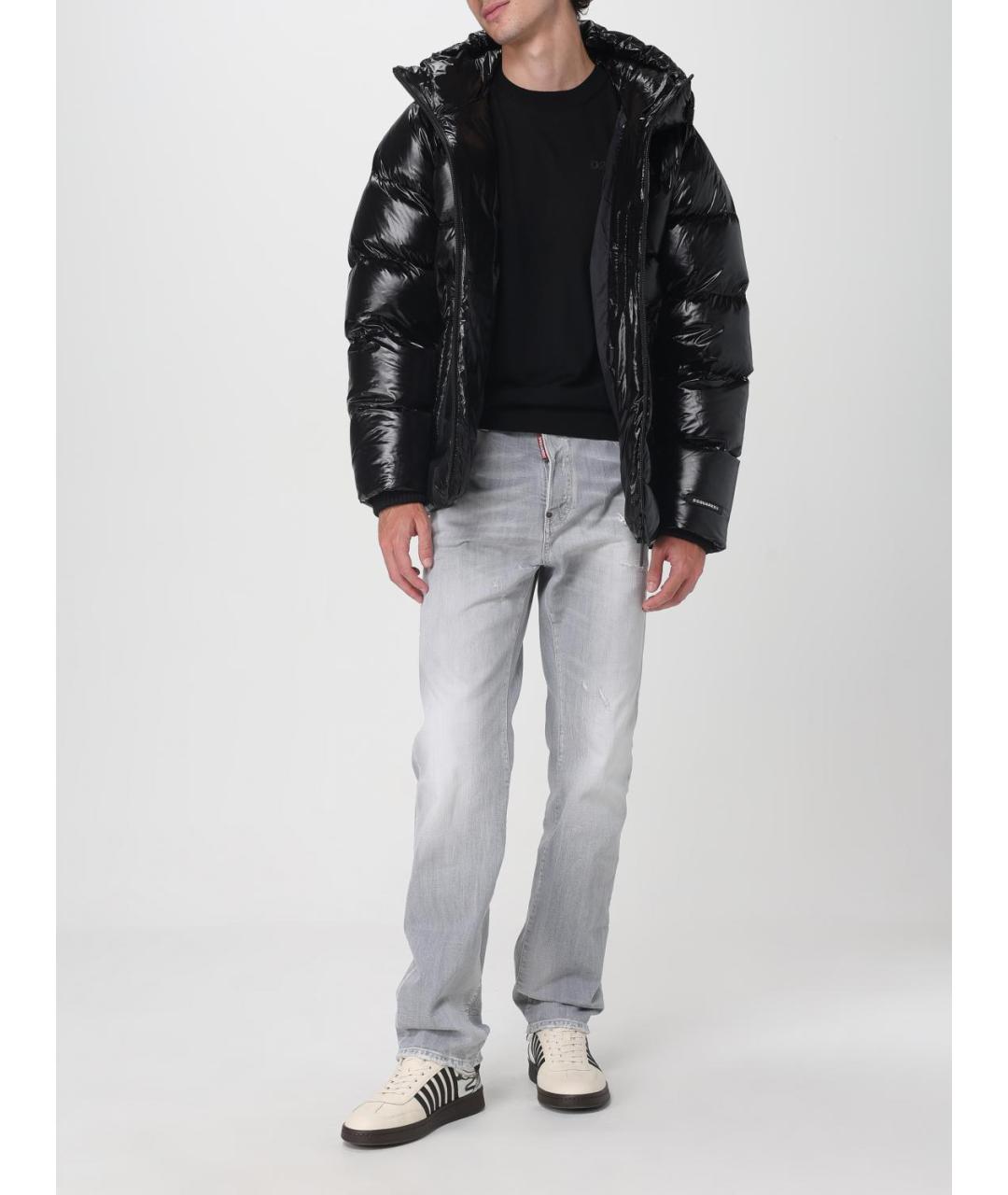 DSQUARED2 Черный полиамидовый пуховик, фото 2