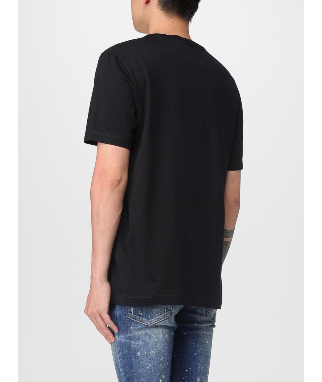 DSQUARED2 Черная хлопковая футболка, фото 3