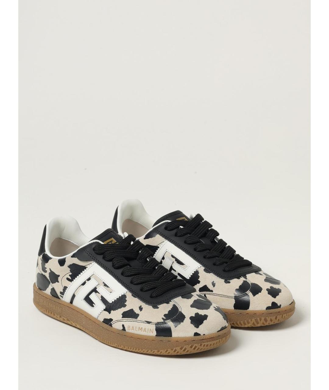 BALMAIN Мульти кожаные кеды, фото 2