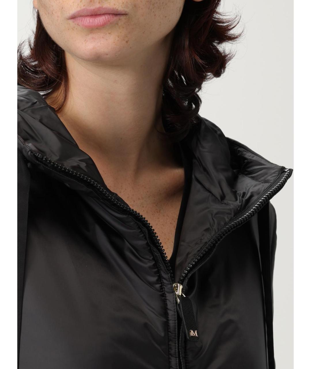 MAX MARA Черная полиэстеровая куртка, фото 5