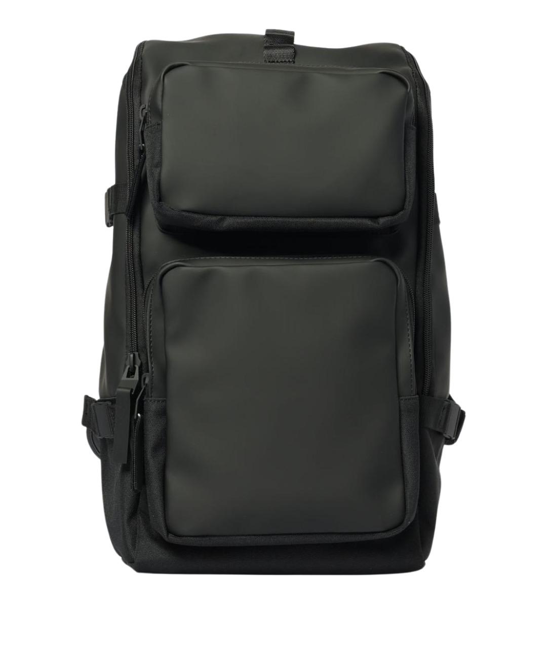 RAINS Черный синтетический рюкзак, фото 1