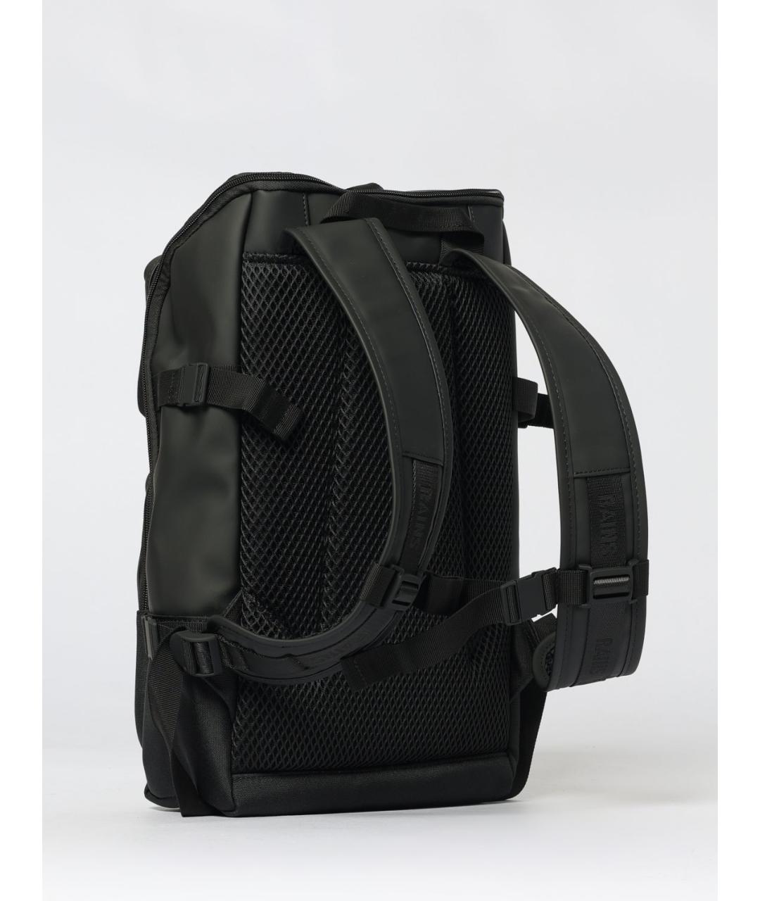 RAINS Черный синтетический рюкзак, фото 2