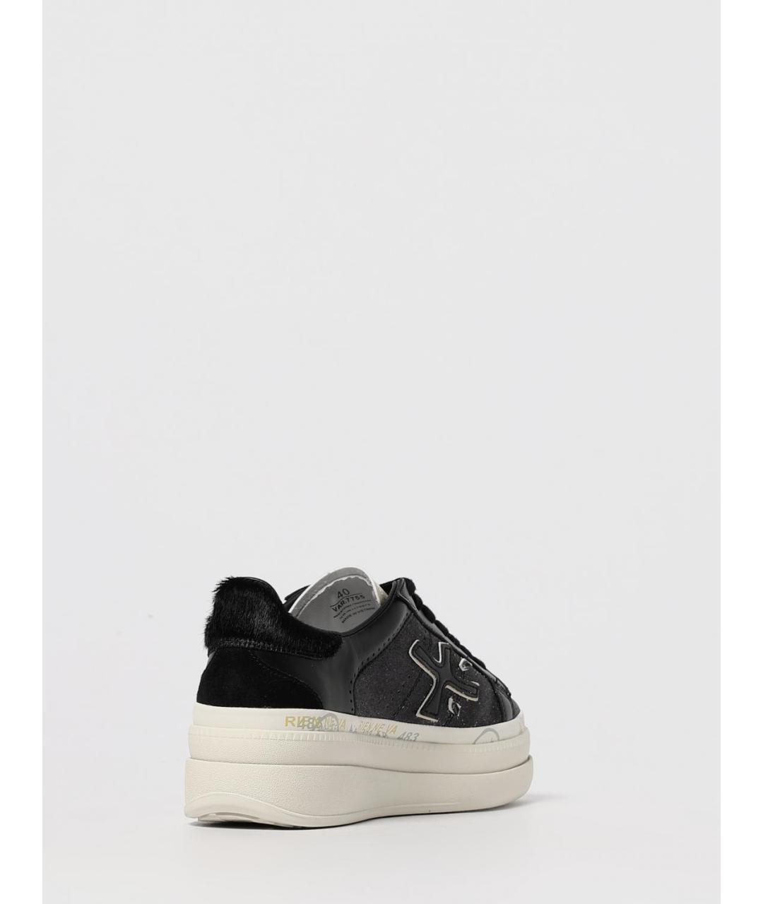 PREMIATA Черные кожаные кеды, фото 3