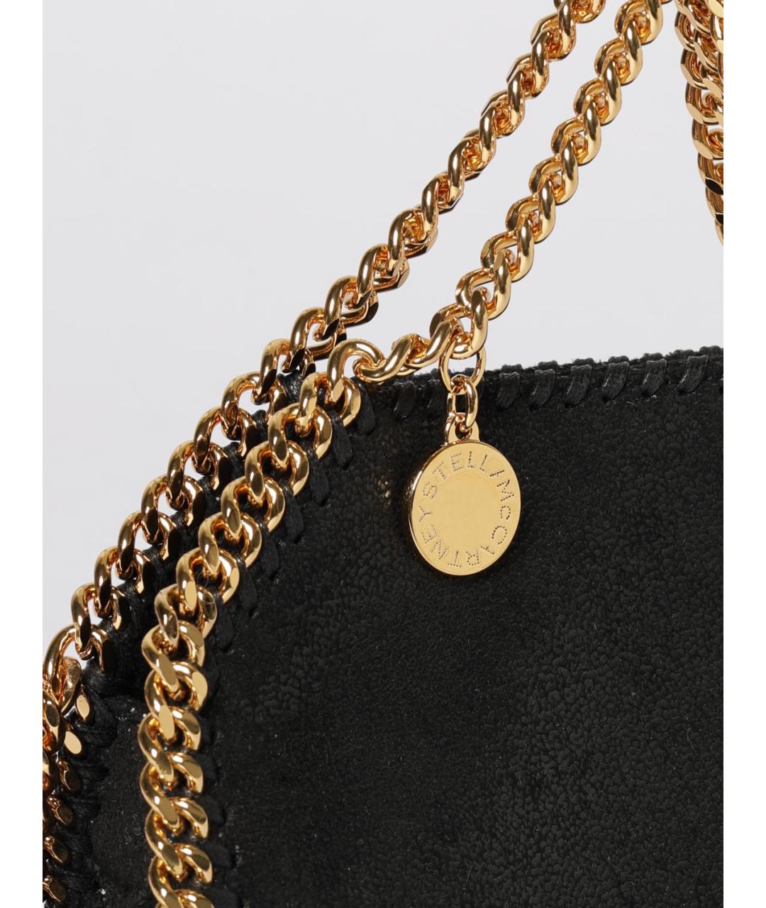 STELLA MCCARTNEY Черная сумка тоут из искусственной кожи, фото 4