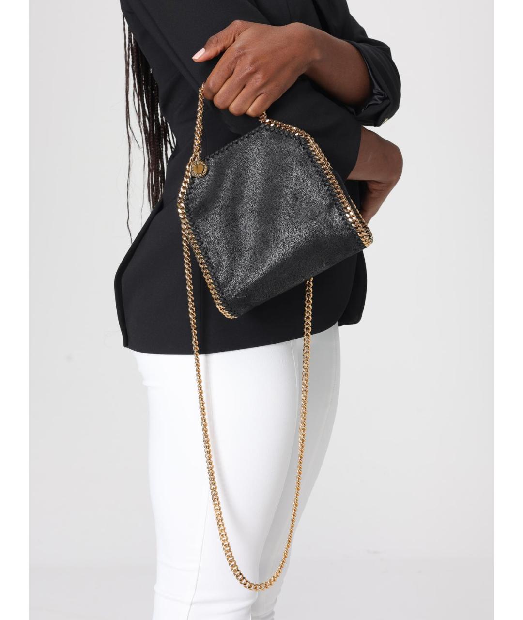 STELLA MCCARTNEY Черная сумка тоут из искусственной кожи, фото 2