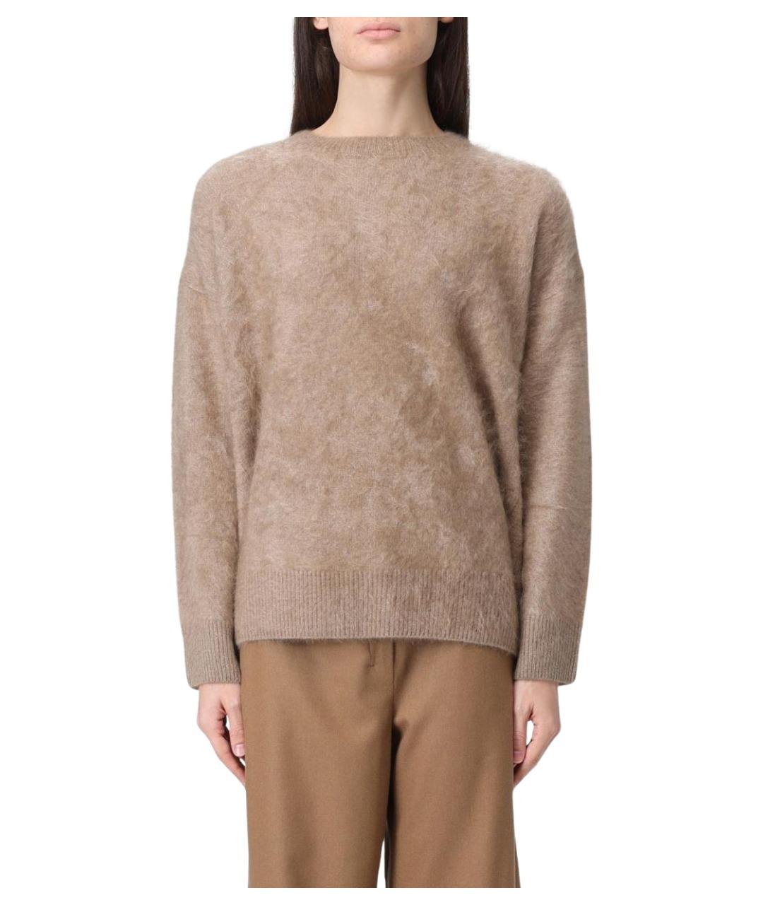 'S MAX MARA Бежевый кашемировый джемпер / свитер, фото 1