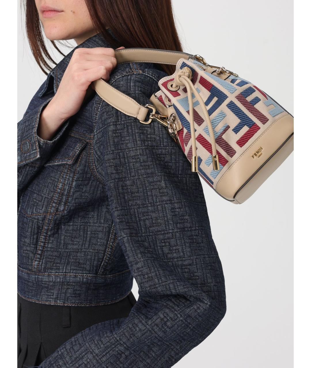 FENDI Мульти тканевая сумка через плечо, фото 2