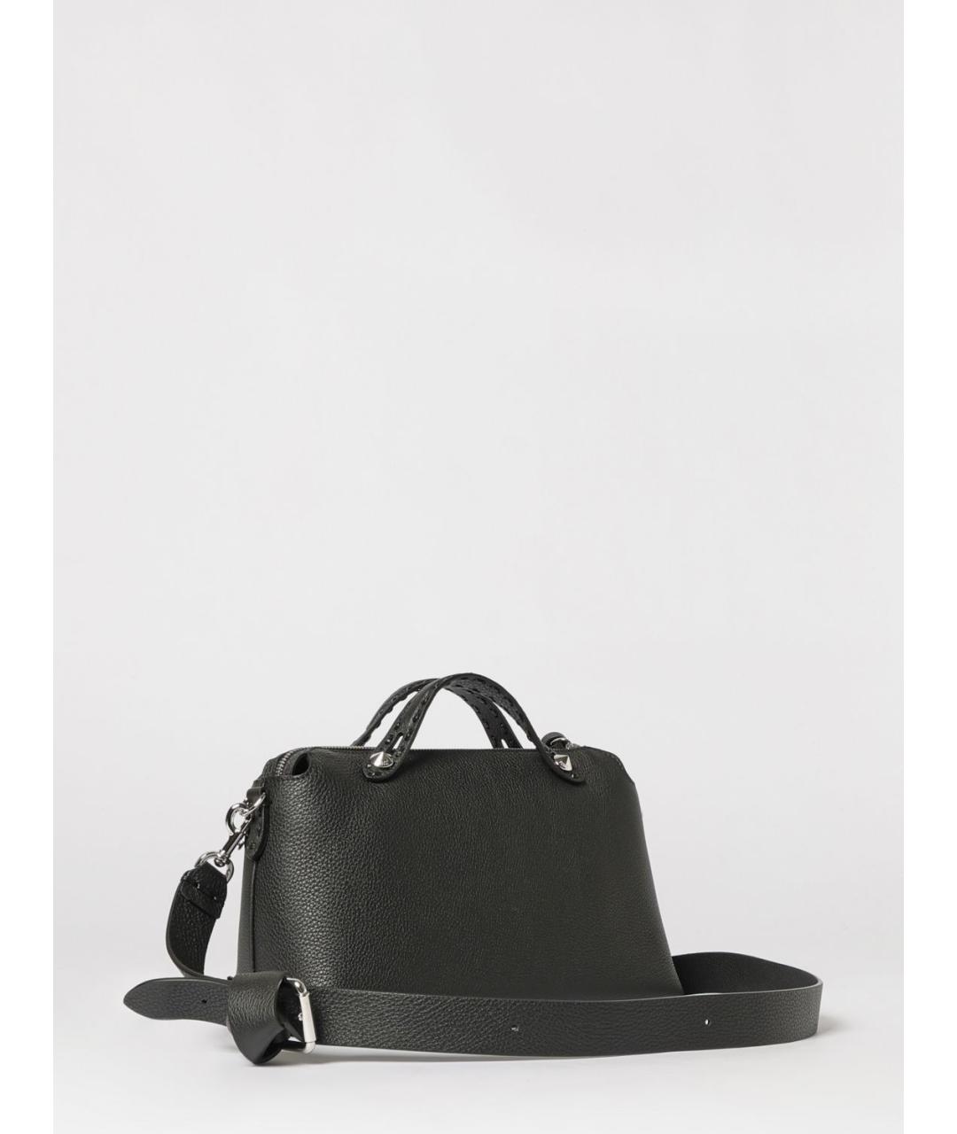 FENDI Черная кожаная сумка через плечо, фото 3