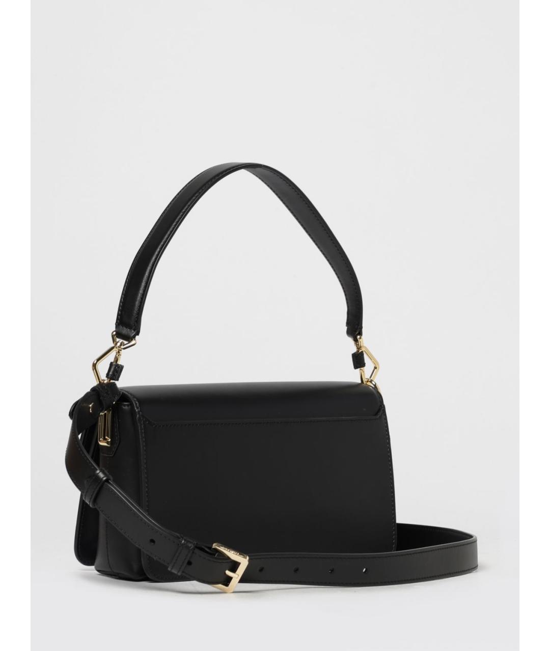 LANCEL Черная кожаная сумка через плечо, фото 2