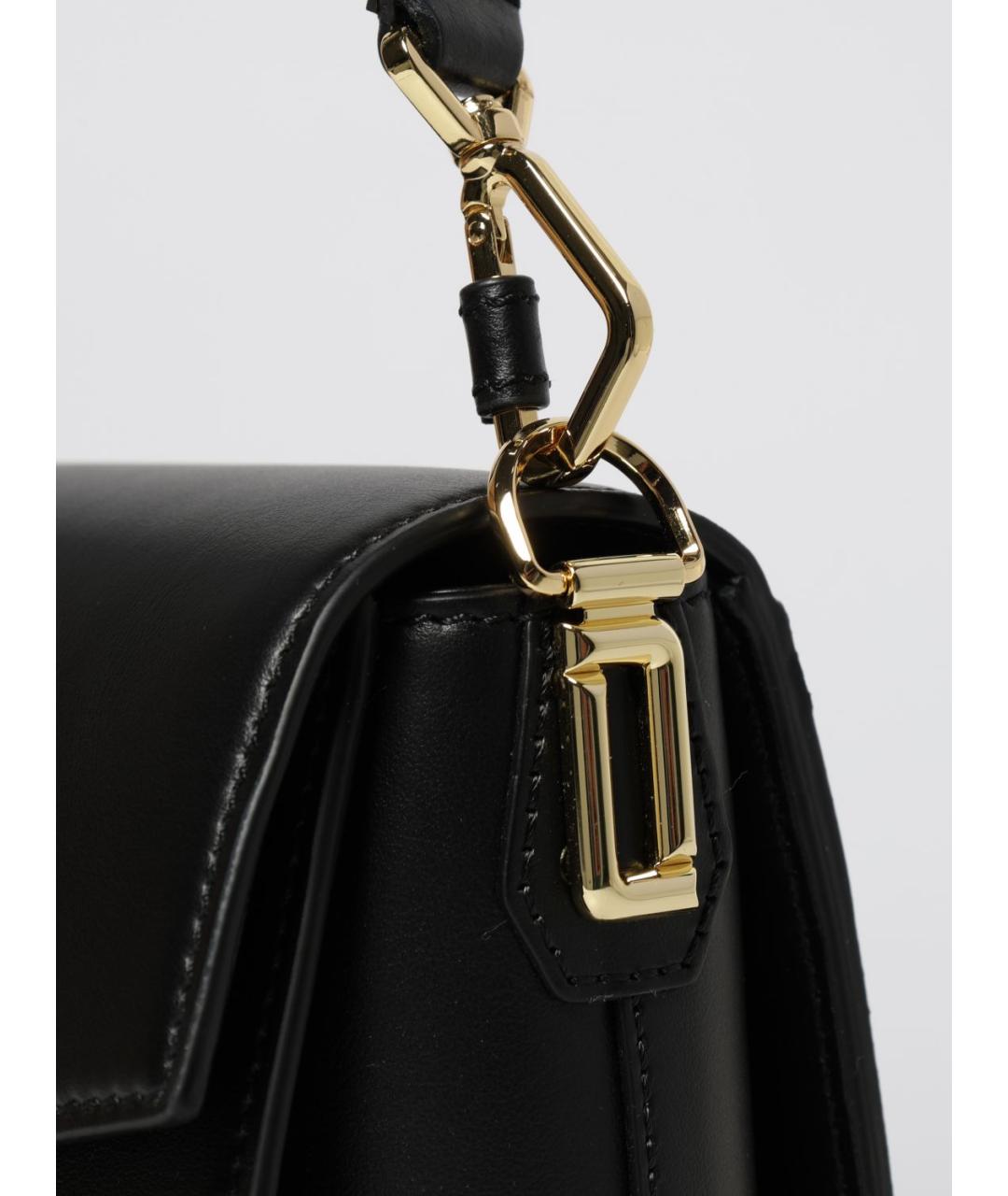 LANCEL Черная кожаная сумка через плечо, фото 3