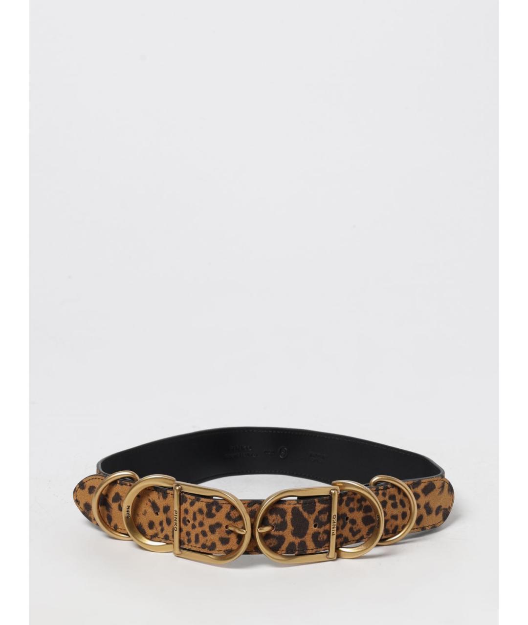 PINKO Коричневый замшевый ремень, фото 4