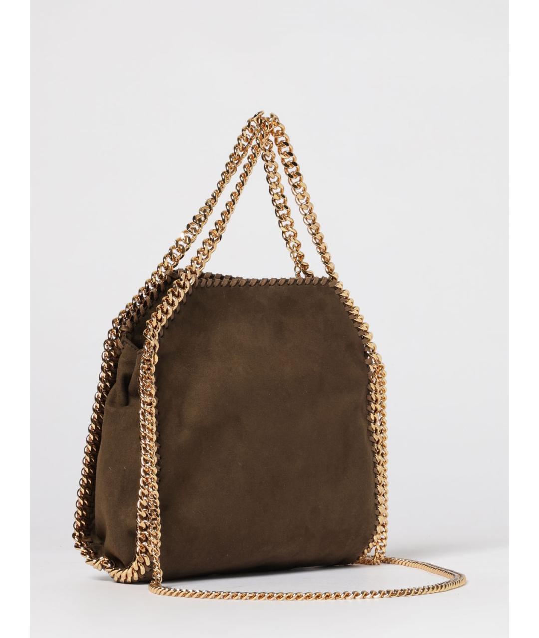 STELLA MCCARTNEY Коричневая сумка тоут из лакированной кожи, фото 3