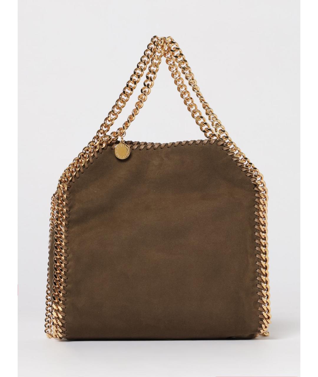 STELLA MCCARTNEY Коричневая сумка тоут из лакированной кожи, фото 6