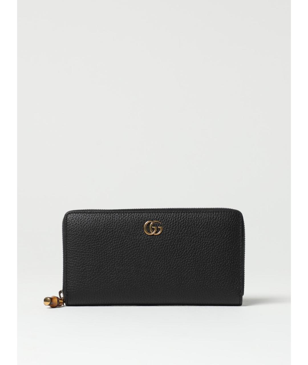 GUCCI Черный кожаный кошелек, фото 4