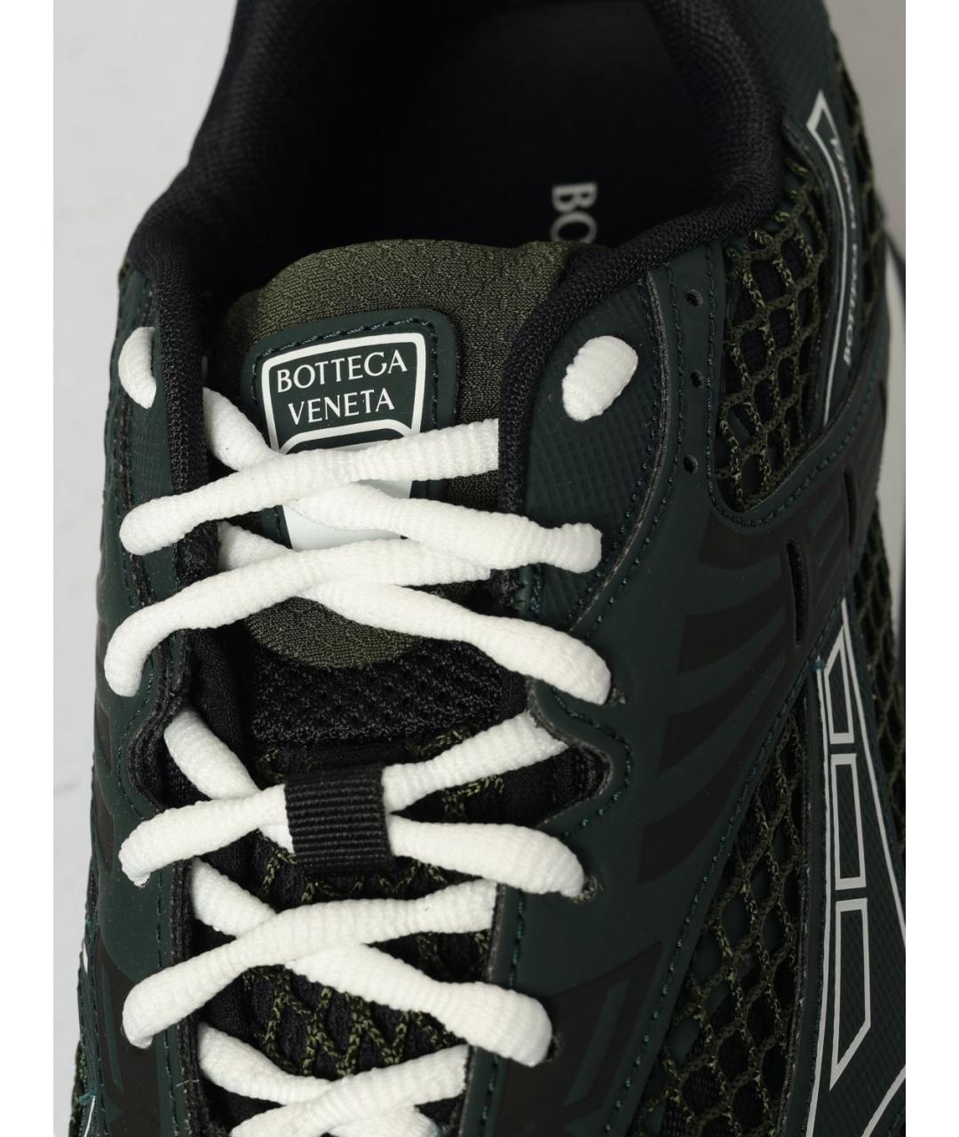 BOTTEGA VENETA Хаки низкие кроссовки / кеды, фото 4