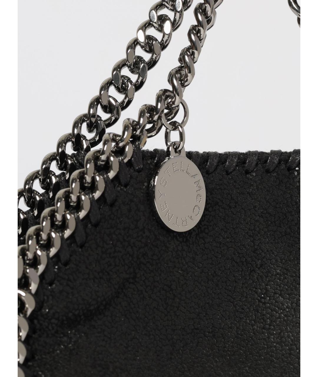 STELLA MCCARTNEY Черная сумка тоут из искусственной кожи, фото 4