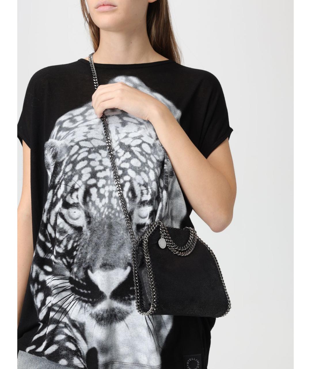 STELLA MCCARTNEY Черная сумка тоут из искусственной кожи, фото 2