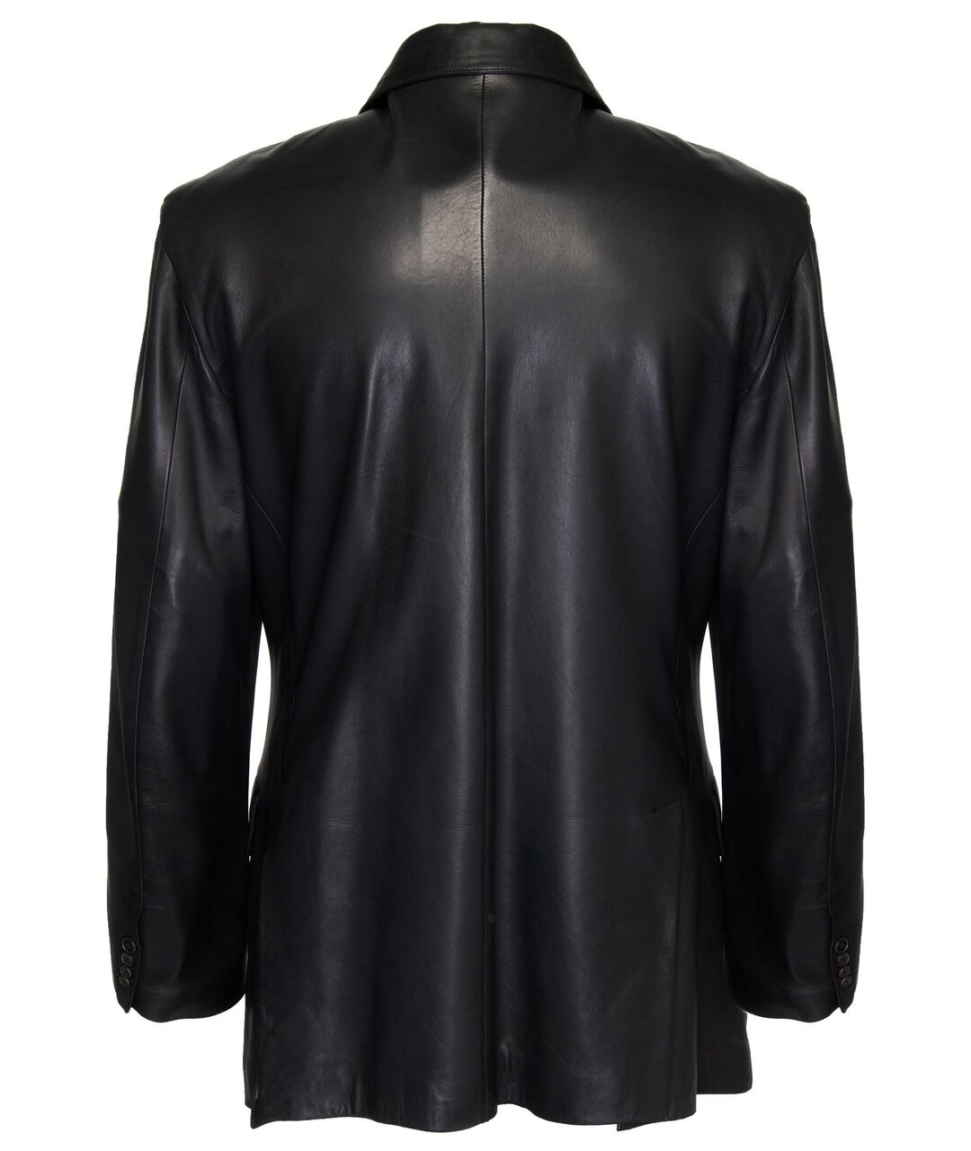 HERMES PRE-OWNED Черный кожаный пиджак, фото 2