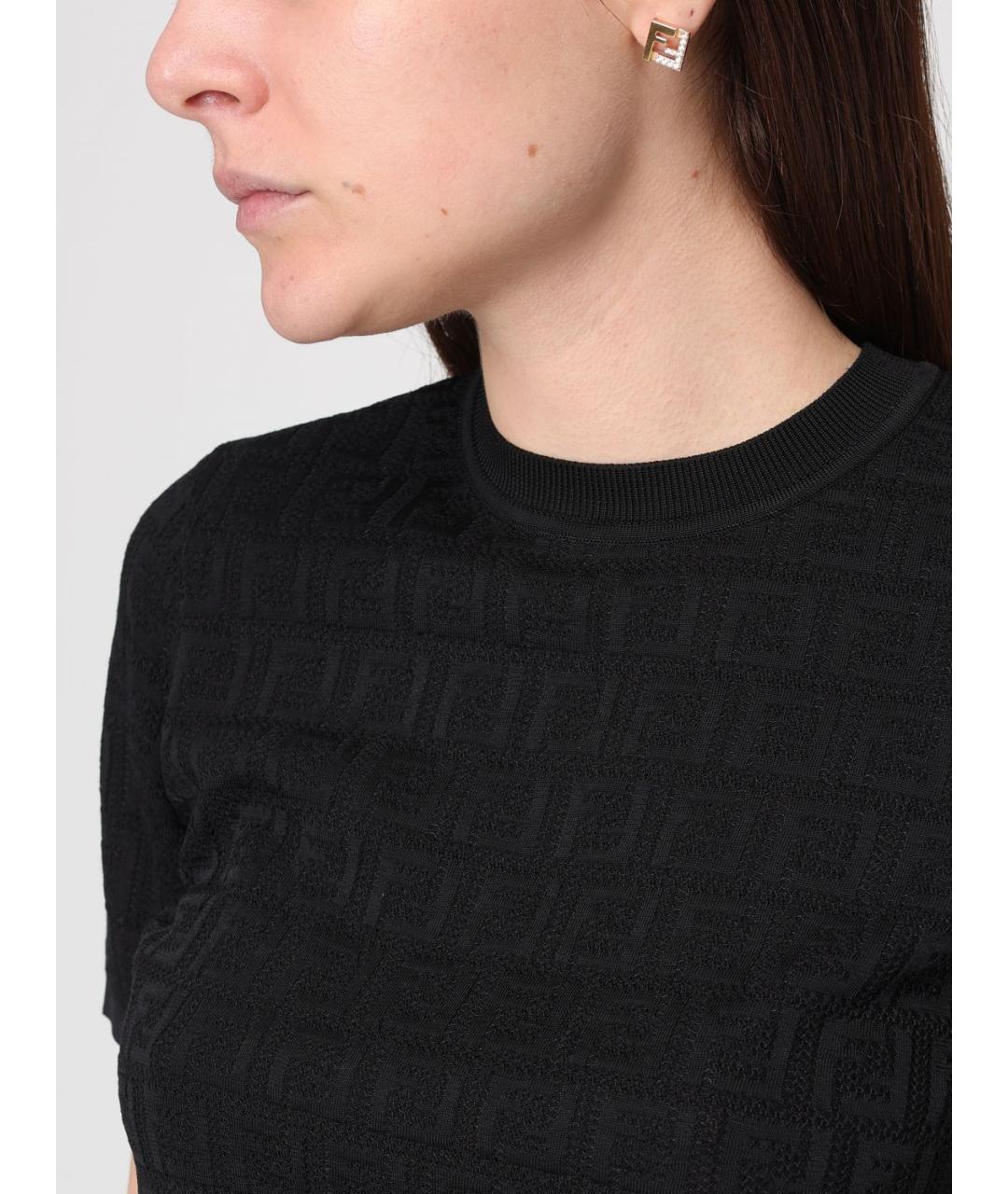 FENDI Золотые металлические серьги, фото 2