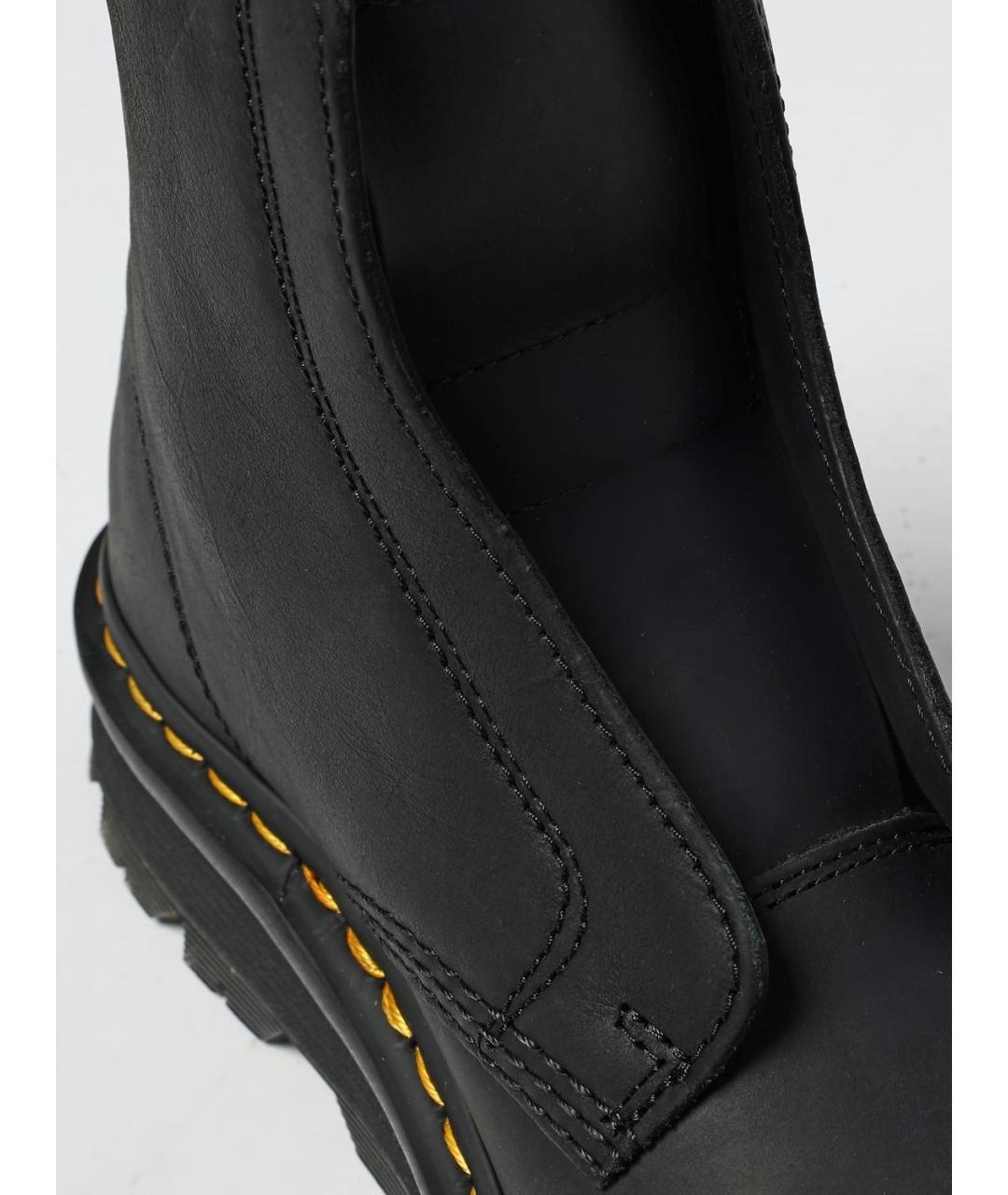 DR. MARTENS Черные кожаные ботинки, фото 4