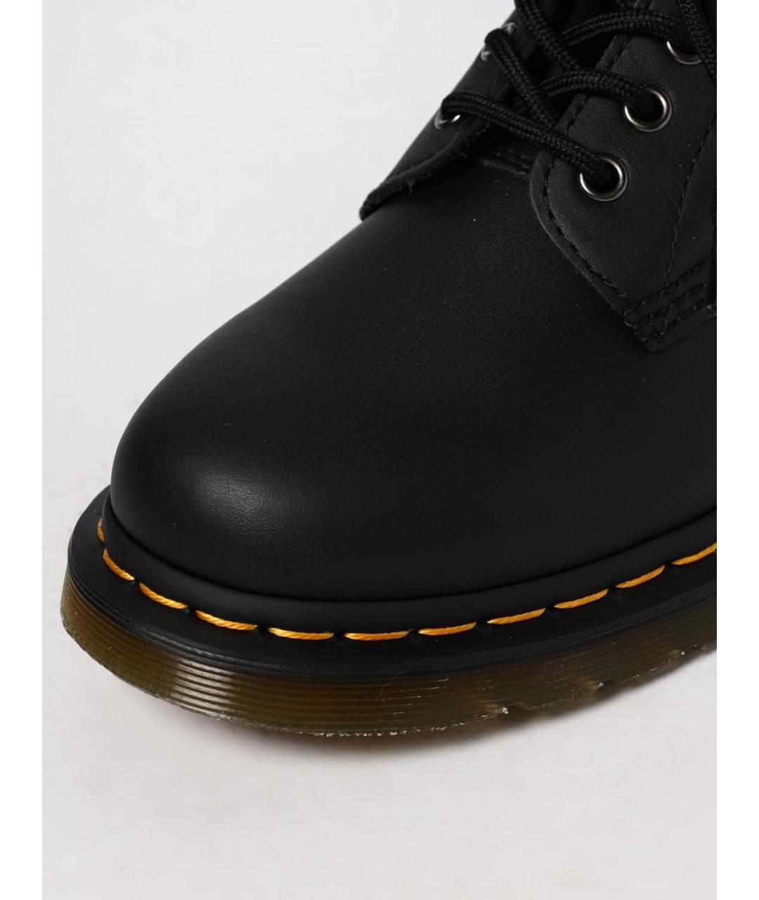 DR. MARTENS Черные кожаные ботинки, фото 4