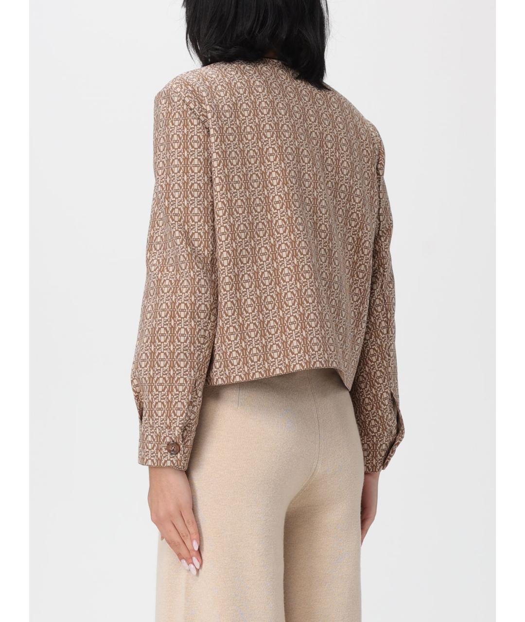 MAX MARA Бежевая хлопковая куртка, фото 3