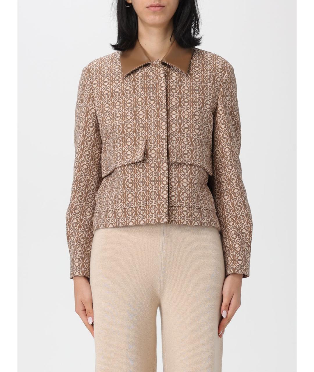 MAX MARA Бежевая хлопковая куртка, фото 6