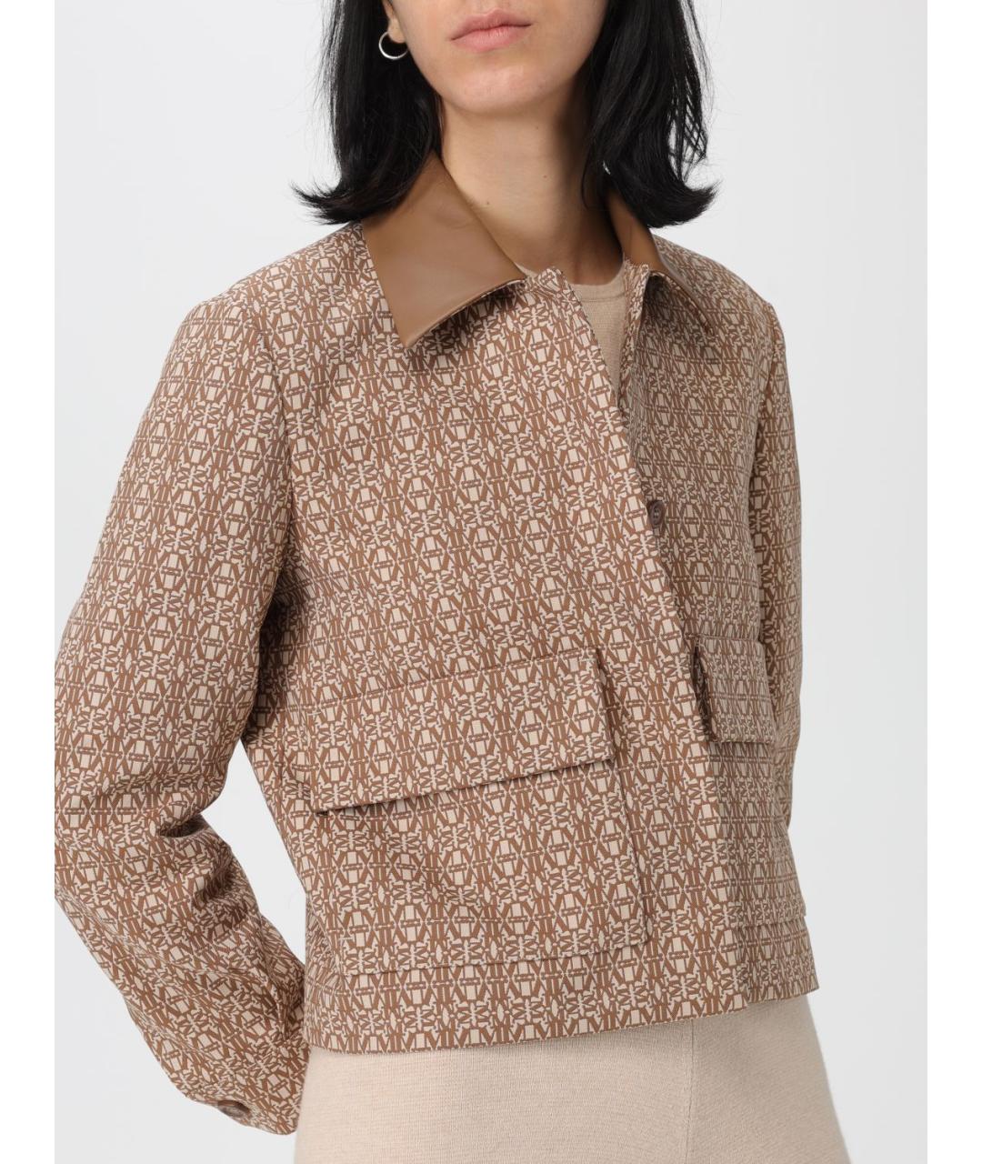 MAX MARA Бежевая хлопковая куртка, фото 5