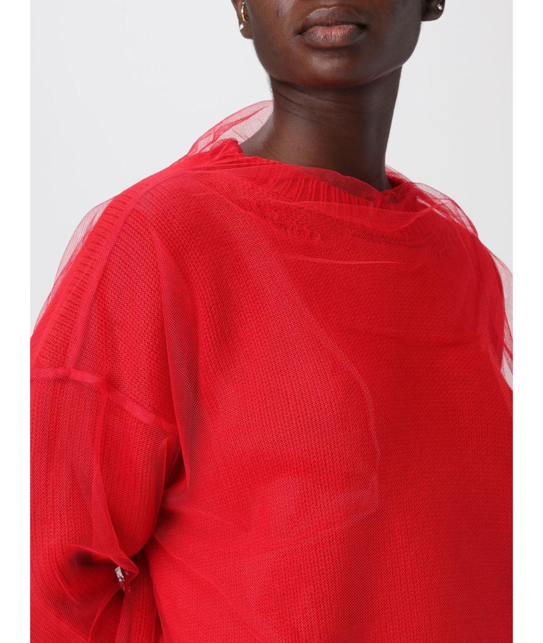 MSGM Красный шерстяной джемпер / свитер, фото 4