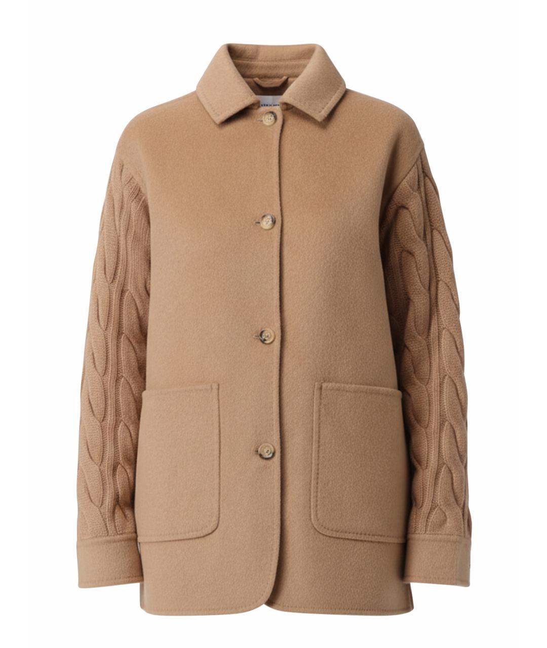 MAX MARA Бежевое шерстяное пальто, фото 1