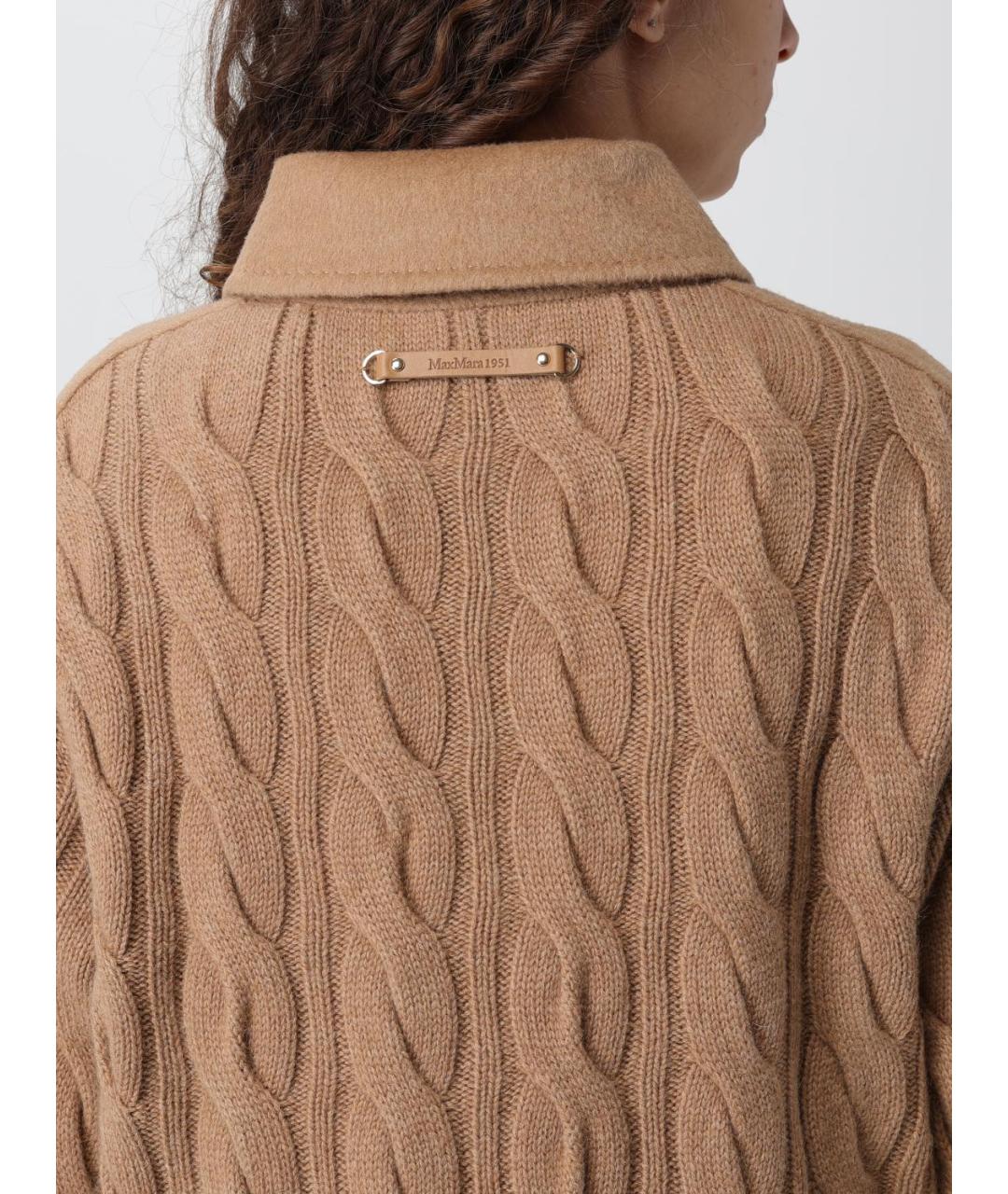 MAX MARA Бежевое шерстяное пальто, фото 5