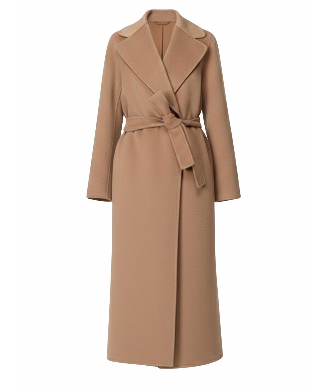 'S MAX MARA Бежевое шерстяное пальто, фото 1