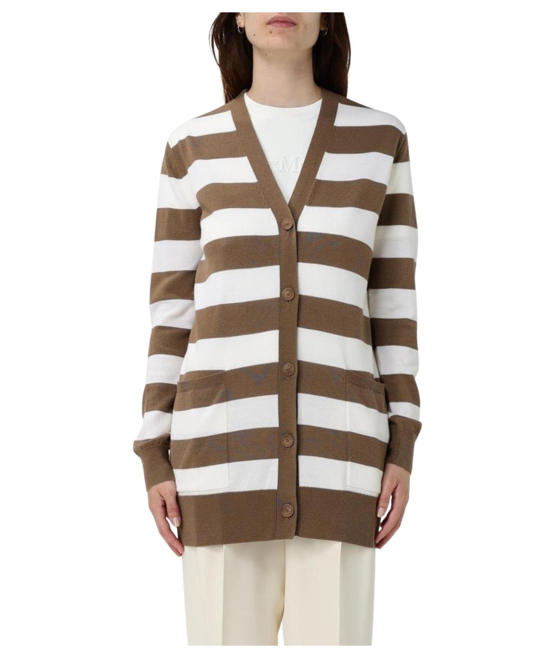 MAX MARA Коричневый кардиган, фото 1