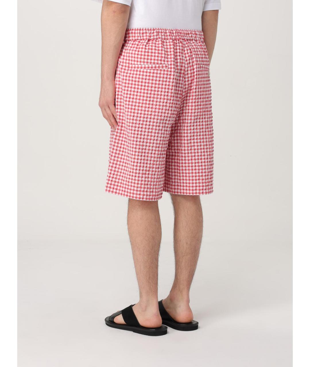 MARNI Красные полиамидовые шорты, фото 4