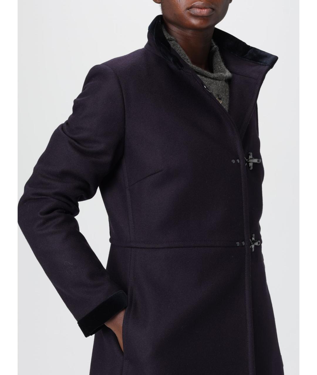 FAY Темно-синее шерстяное пальто, фото 5