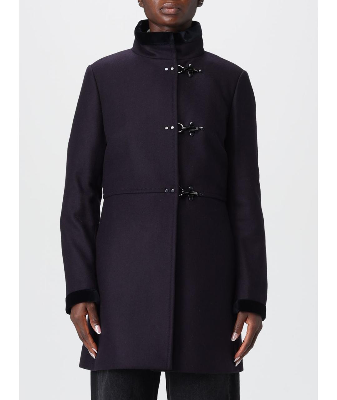 FAY Темно-синее шерстяное пальто, фото 2
