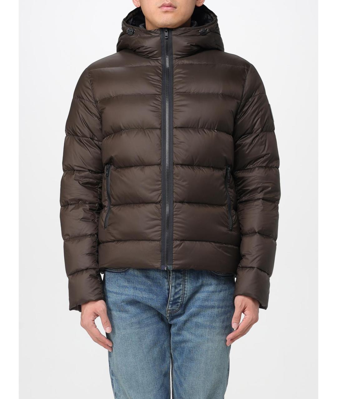 FAY Коричневая полиамидовая куртка, фото 2
