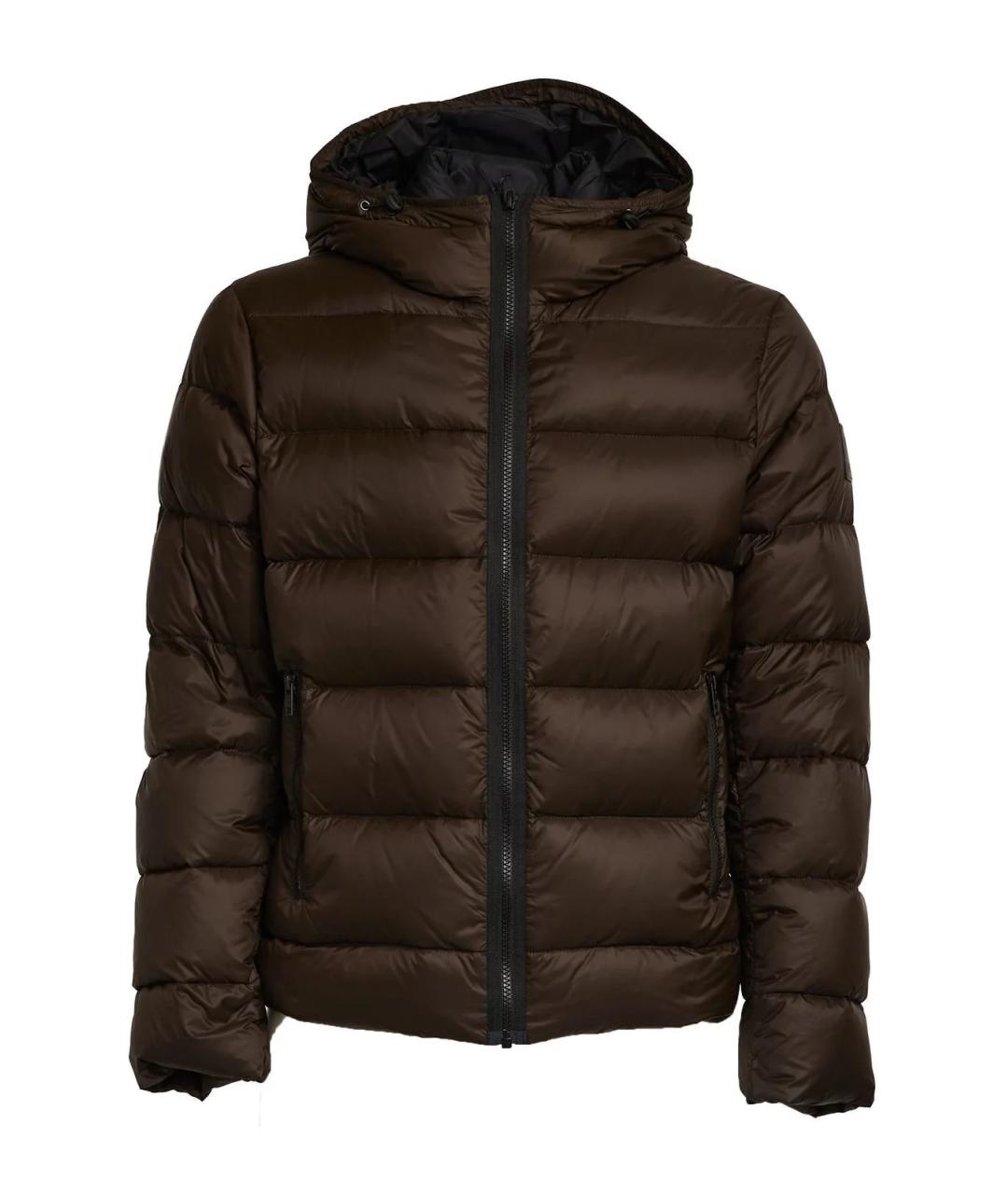 FAY Коричневая полиамидовая куртка, фото 1