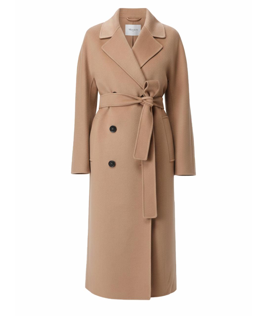 'S MAX MARA Бежевое шерстяное пальто, фото 1