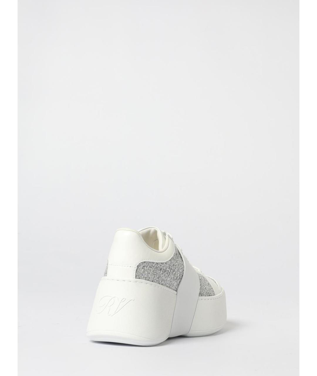ROGER VIVIER Белые кожаные кроссовки, фото 3