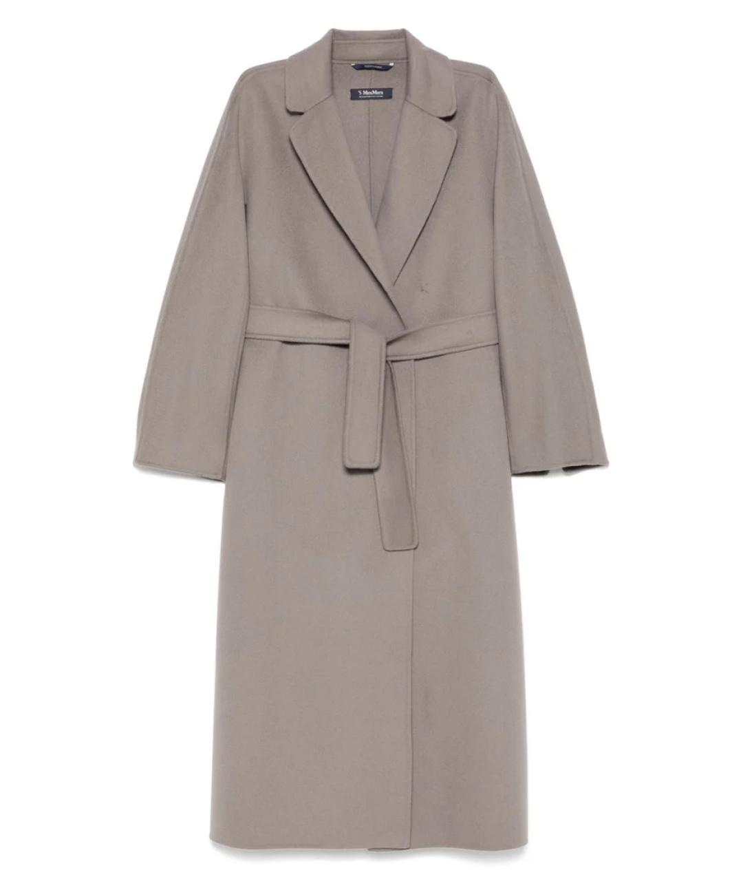 'S MAX MARA Серое шерстяное пальто, фото 1