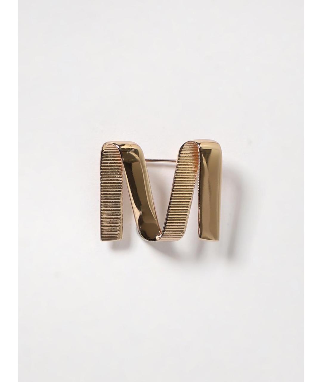 MAX MARA Золотая металлическая булавка / брошь, фото 3
