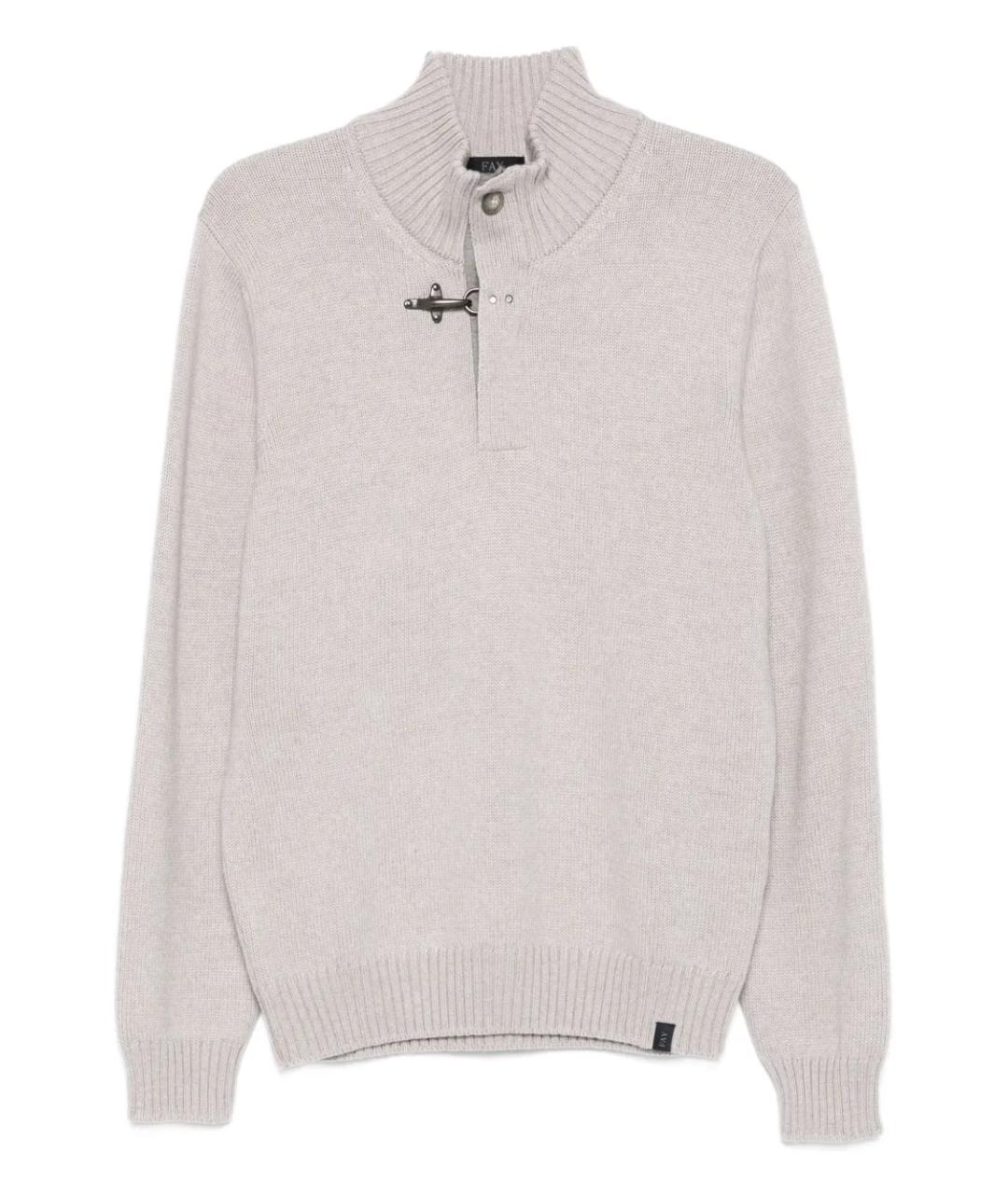 FAY Серый шерстяной джемпер / свитер, фото 1
