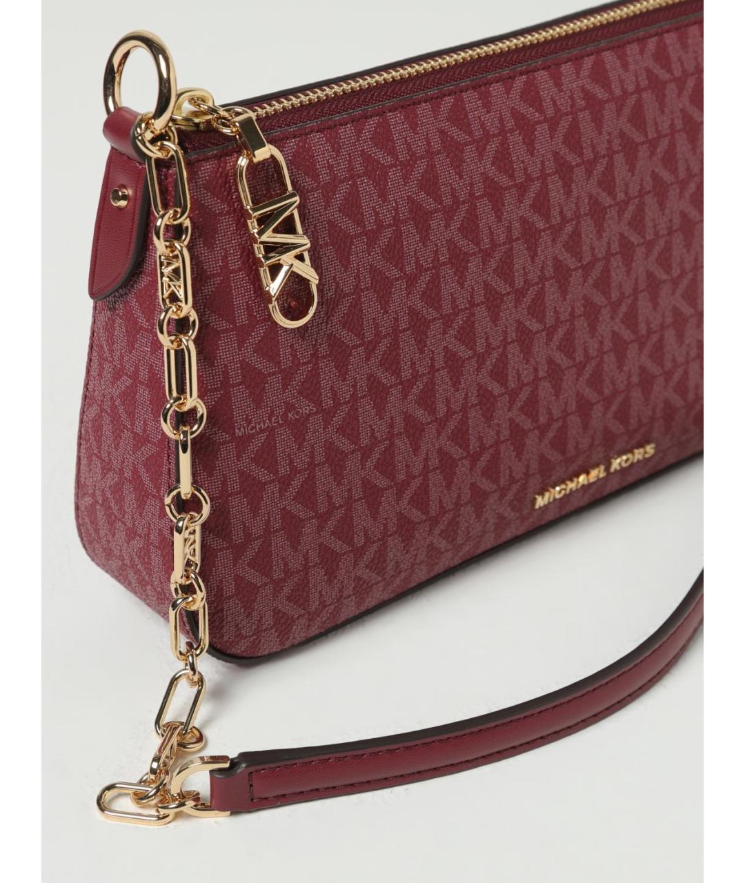 MICHAEL KORS Бордовая сумка через плечо, фото 3