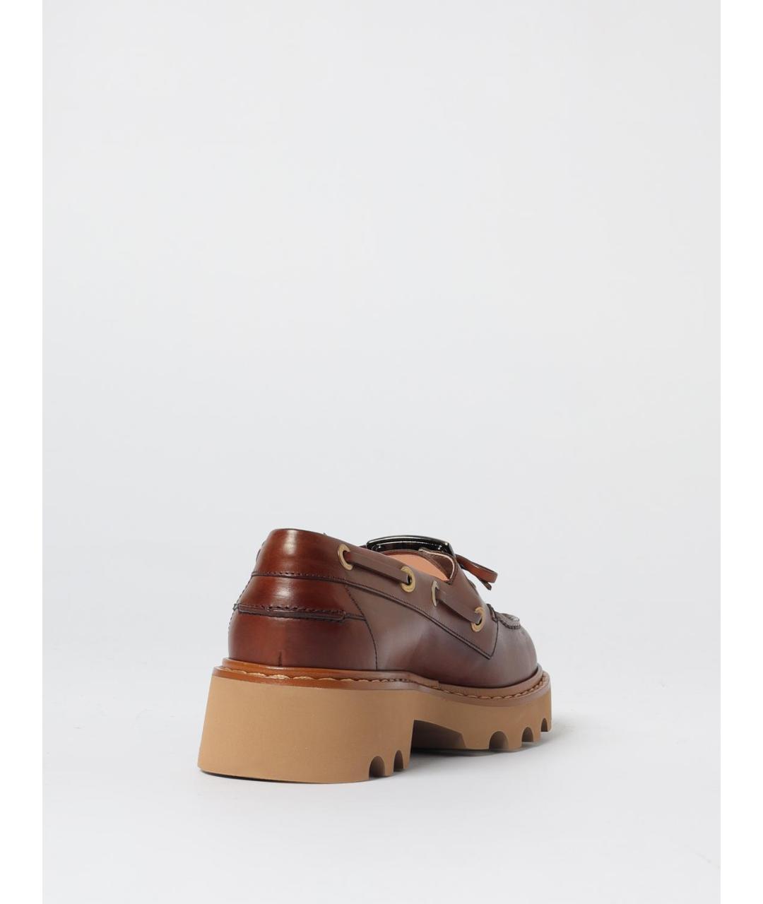 ROGER VIVIER Коричневые кожаные лоферы, фото 3