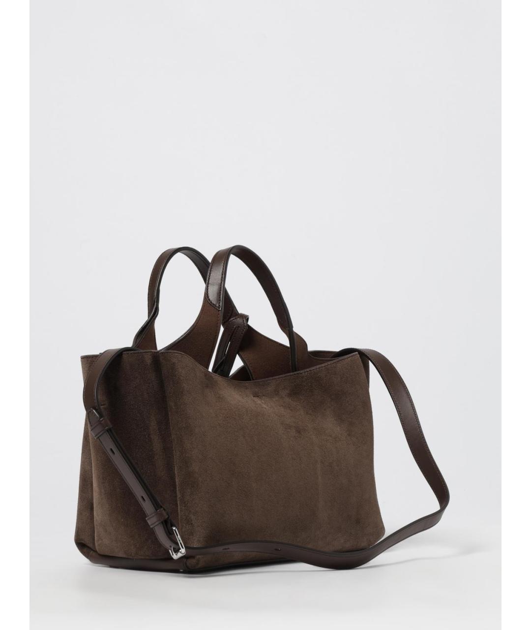 TOD'S Коричневая замшевая сумка тоут, фото 2