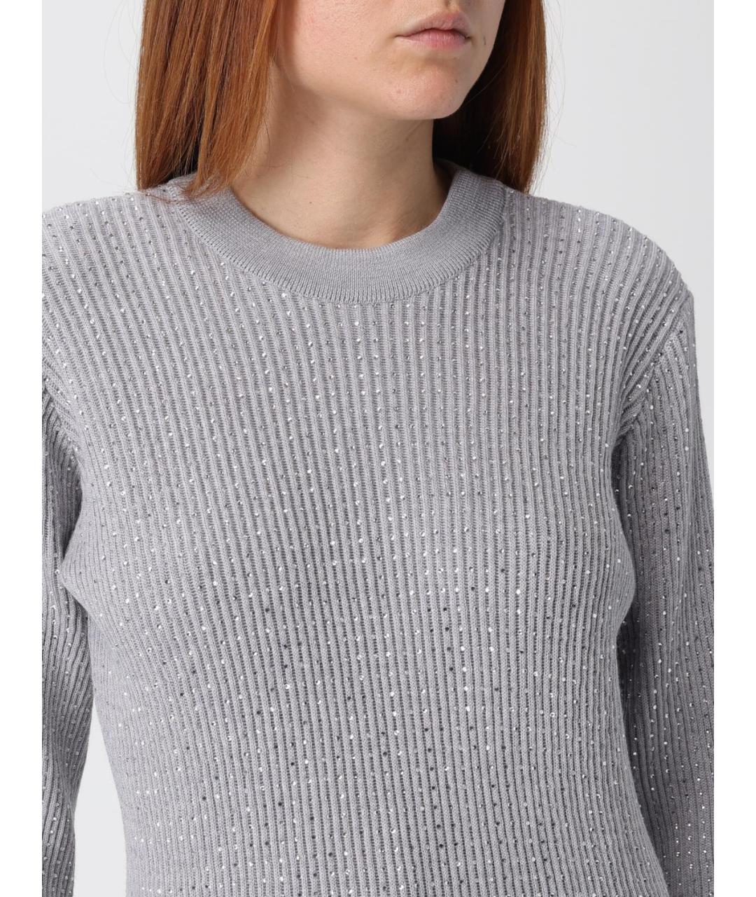 GOLDEN GOOSE DELUXE BRAND Серый шерстяной джемпер / свитер, фото 5