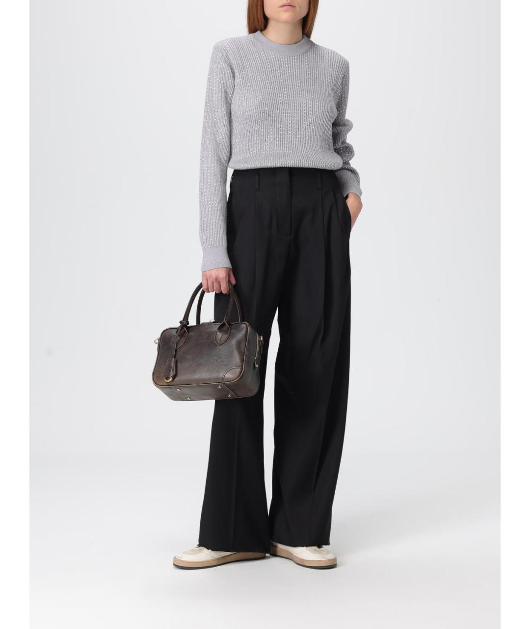 GOLDEN GOOSE DELUXE BRAND Серый шерстяной джемпер / свитер, фото 2