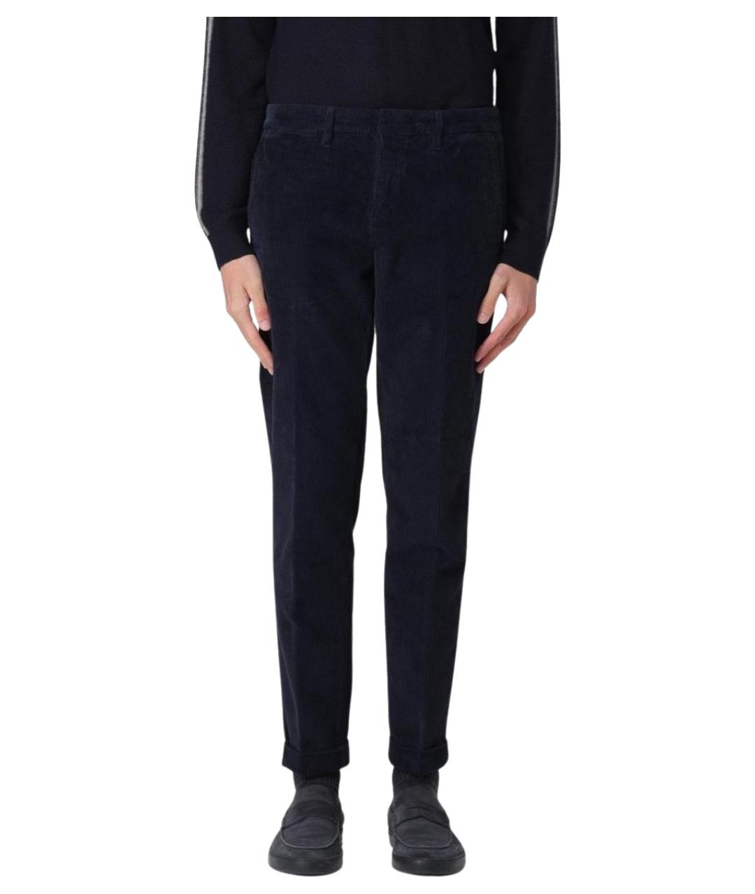 FAY Синие хлопковые повседневные брюки, фото 1